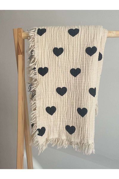 Mujo Baby&Kids 4 Layer Muslin Crinkle Baby and Kids Blanket and Cover - 100*120 Cm 100% Organic