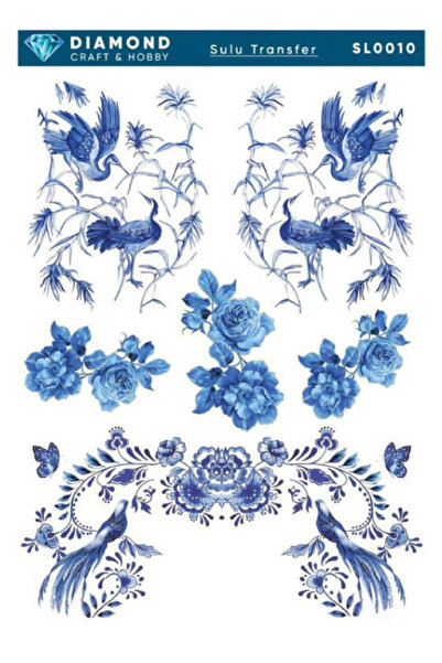 Buhobi SL0010 ورق نقل مائي من ديماوند - 25x35 سم