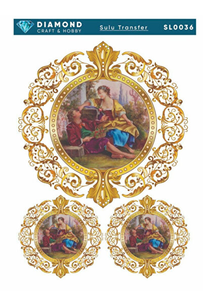 Buhobi Diamond Sulu Transfer Kağıdı SL0036 25x35cm - Figürlü