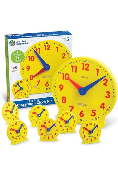 Learning Resources طقم ساعة LR-CLASSROOM