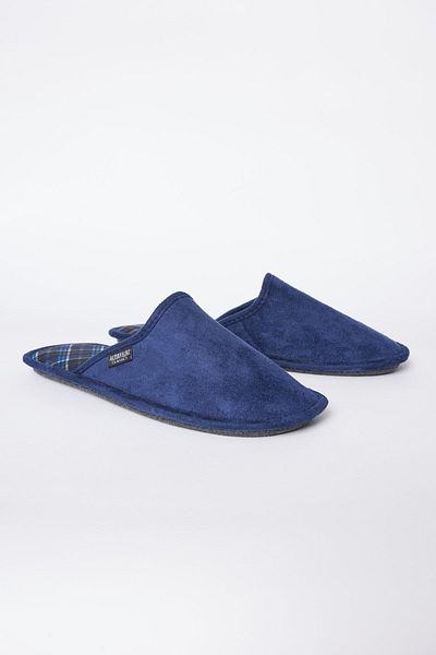 ALTINYILDIZ CLASSICS Pánské pantofle Twigy House Navy Blue Soft Sole Groom Dowry Bundle