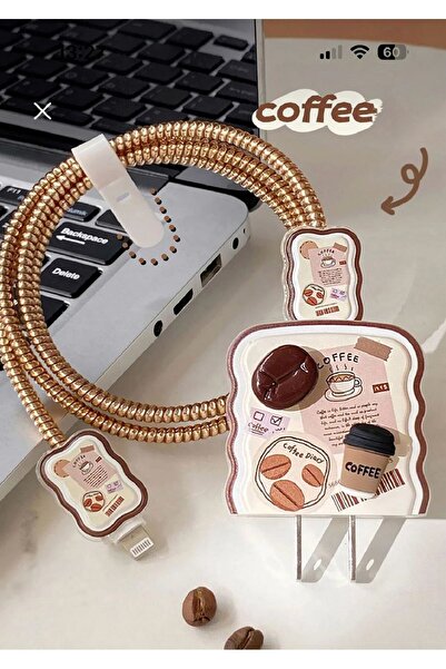 Twinix Şarj Aleti Kablosu Kablo Kordon Koruyucu Spiral Sarma Kılıf Koruma