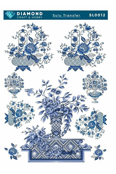 Buhobi ورق نقل مائي من ديماوند مقاس 25 × 35 سم - SL0012