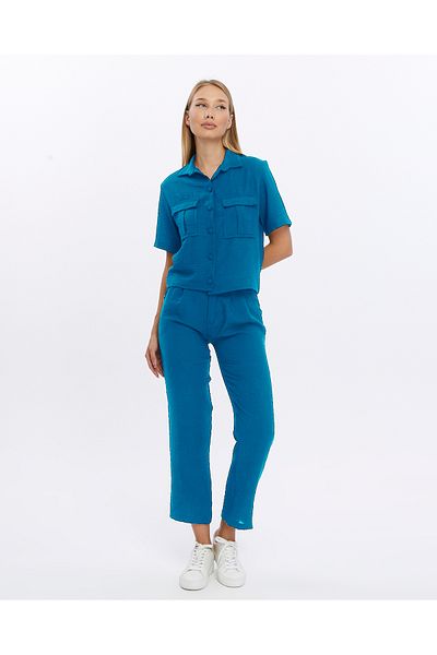 İkmal Set Lenjerie Bej - Cămașă, Jachetă și Pantaloni Femei
