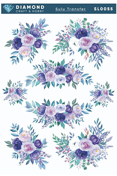 Buhobi SL0055 ورق نقل مائي من ديماوند - 25x35 سم