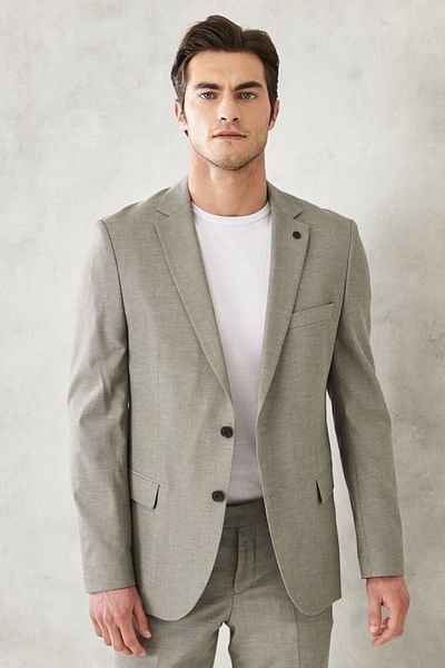 ALTINYILDIZ CLASSICS Ανδρικό κοστούμι Dobby Slim Fit Slim Cut Mono Collar Dobby