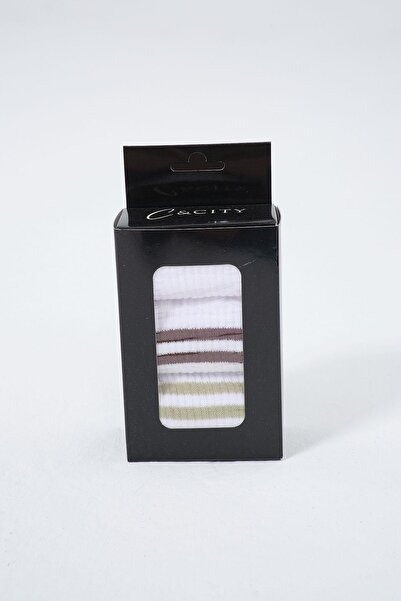 C&City Ανδρικό Σετ κοντό ριγέ 3 τεμαχίων - Αφρός