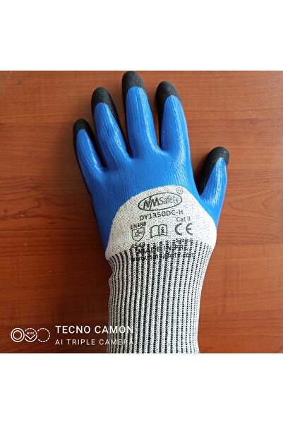 NM SAFETY DY1350DC-H Yağa Dayanıklı Kesilme Dirençli Eldiven Cut 5 NO:8