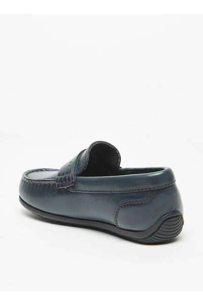 Mister Duchini Textured Slip-On Moccasins with Cushioning