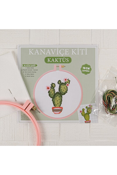TUVA Kanaviçe Nakış Kiti Kaktüs 19 Cm