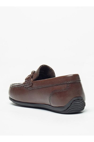 Mister Duchini Solid Slip-On Moccasins with Textured Trim