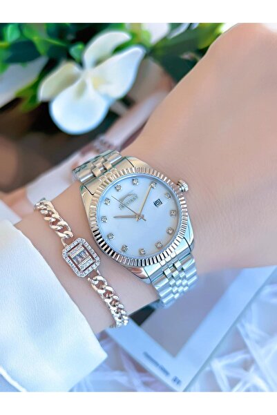 Slazenger 30 Mt Water Resistant Women's Wristwatch with Steel Bracelet Gift - BSL.09.2240.3.01