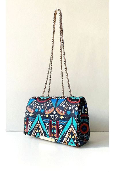 MAC&MOS Women's Mixed Color Magnetic Hand and Shoulder Bag