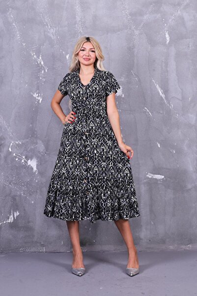 ZEYWEAR Beli Bağcıklı Gömlek Elbise