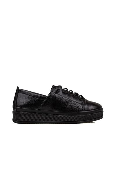 Trend Adımlar Pantofi de damă Shiny Comfort - Negru Elastic