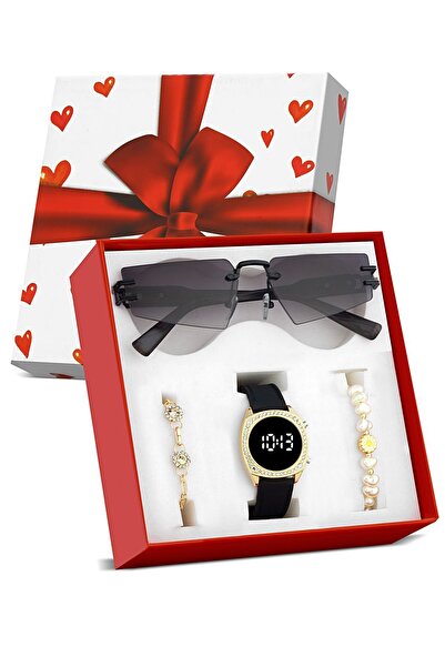 Zzla Kadın Kol Saati & Güneş Gözlüğü & 2 Çift Bileklik PL168