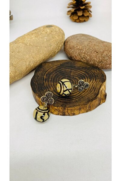 Porsuk Alternatif أقراط نسائية مصنوعة يدوياً من الخرز الزجاجي