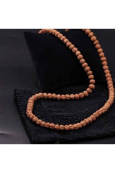 MYTAKIAĞACIMFH Rudraksha Tohumu Kolye Tohum Doğal Taş Dizi 7/8 Mm