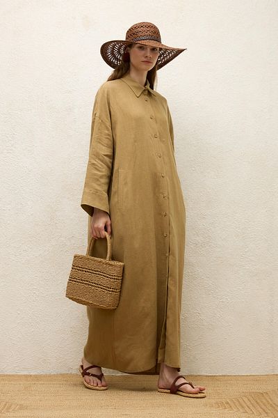 Manuka Sahara-Leinenkleid