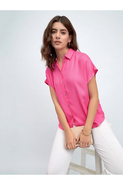 Dennis Lingo By Styli Relaxed Fit Casual Shirt with Buttons