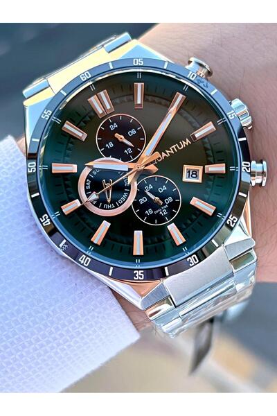 Quantum 100 Mt Water Resistant Men's Wristwatch - Steel Cord, Functions Active EPWG1009.370