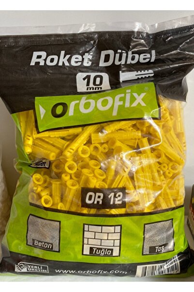 Orbofix Roket Dübel 10 Mm ( 500 Adet )
