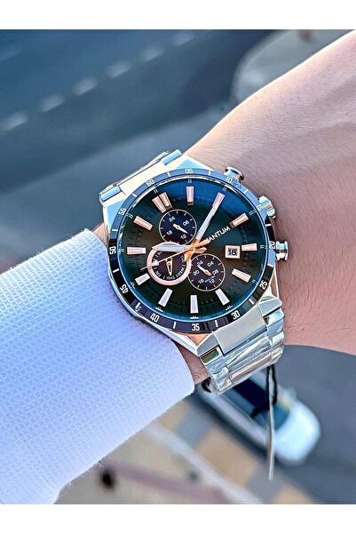 Quantum 100 Mt Water Resistant Men's Wristwatch - Steel Cord, Functions Active EPWG1009.370