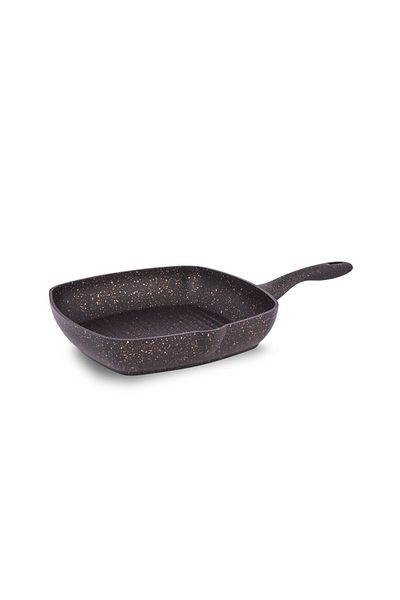 FMS Granite Grill Square Pan 28 Cm Black
