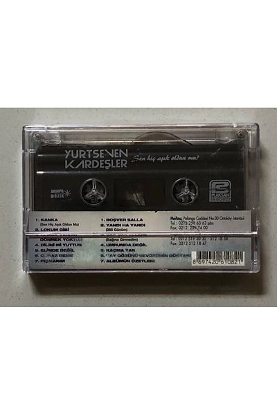 Plakevi İzmir Yurtseven Kardeşler Have You Ever Loved Cassette (Original Period Edition Cassette)