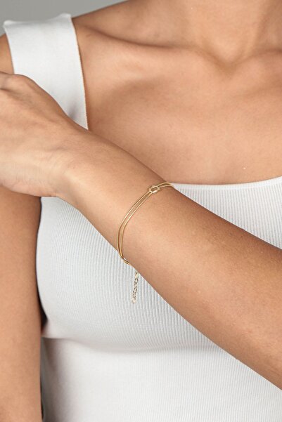 Hestia Silver Unisex Düğüm Bileklik - 925 Ayar Gümüş Bileklik - Çift Bilekliğ...