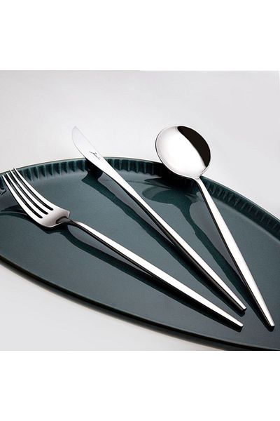 Jumbo 9000 84 Pieces 12 Person Fork Spoon Knife Set Boxed