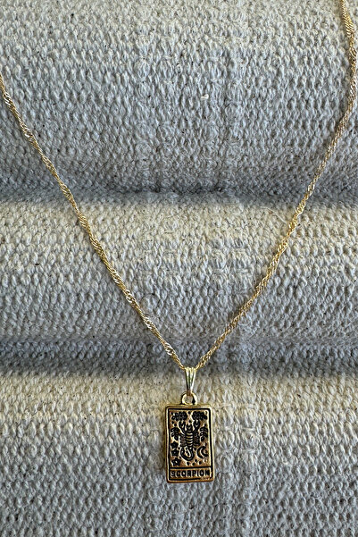 M Miel Kadın Plaka Burç Kolye