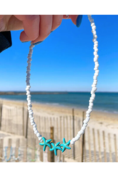 M Miel قلادة نسائية مطرزة بتفاصيل نجمة البحر