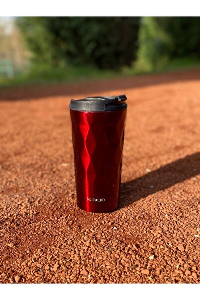 Le murano ترمس ستيل دايموند أحمر 350 مل