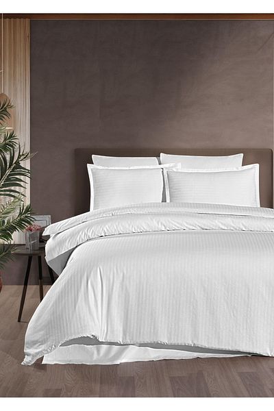 Altınbaşak 6 PIECES 100% LUXURY COTTON, COTTON INFINITY POPLIN DOUBLE PERSONAL COVER SET