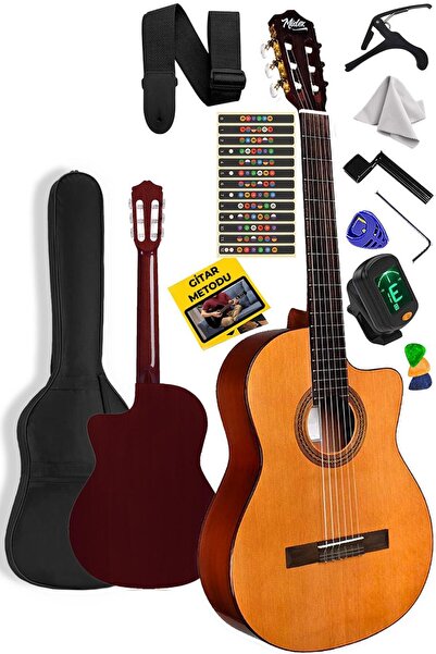 Midex Cg-395ylx Klasik Gitar 4/4 Kesik Kasa Full Set (ÇANTA ASKI TUNER METOD ...