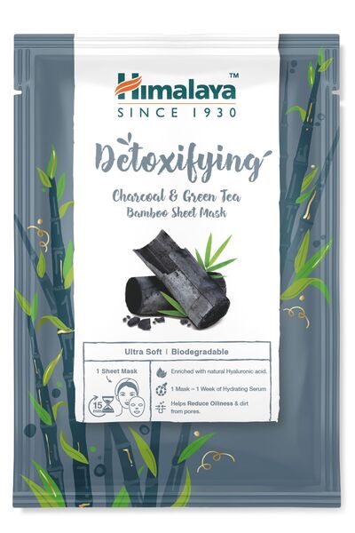 Himalaya Since 1930 Detox Etkili Kağıt Maske, Aktif Kömür, Yeşil Çay, Hyaluro...