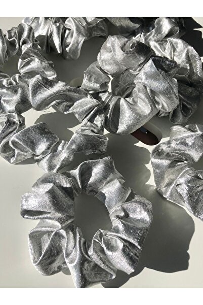 Bayır 5'li Gümüş Saç Lastik Toka Seti Saten Toka/saç Tokası/set Toka/simit Sa...