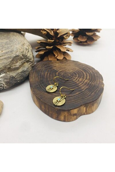 Porsuk Alternatif اليدوية العرقية أصيلة الهبي الأزرق المينا الأقراط