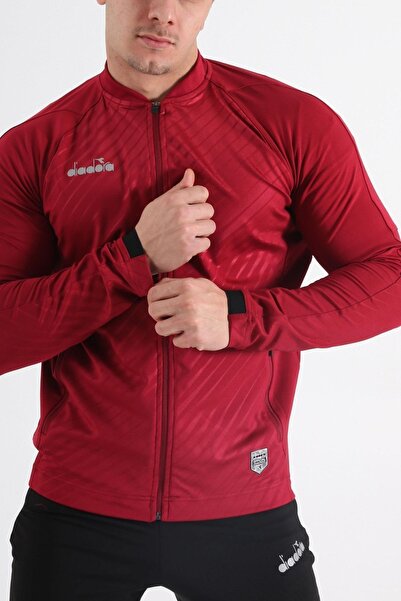 Diadora Elite Kamp Eşofmanı Tek Üst Bordo