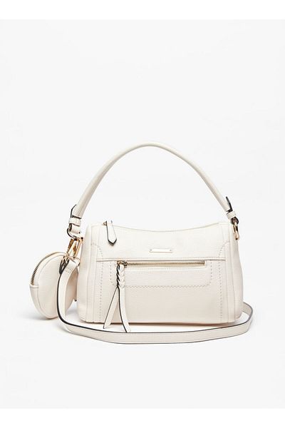 Celeste Solid Crossbody Bag with Coin Pouch and Adjustable Strap