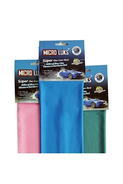Microlüks Mıkrolüks Ev Ve Oto Cam Temizleme Bezi