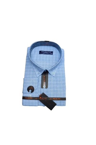 hodbehod Cămașă pentru tată cu mânecă lungă, cu buzunare, mărime mare - 2XL, 3XL, 4XL (articol de calitate superioară)