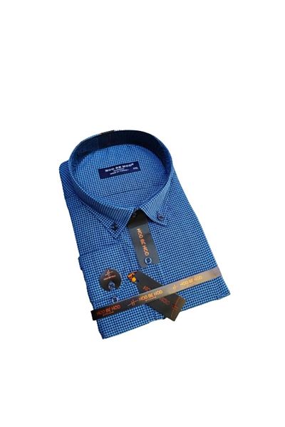 hodbehod Cămașă pentru tată cu mânecă lungă, cu buzunare, mărime mare - 2XL, 3XL, 4XL (articol de calitate superioară)