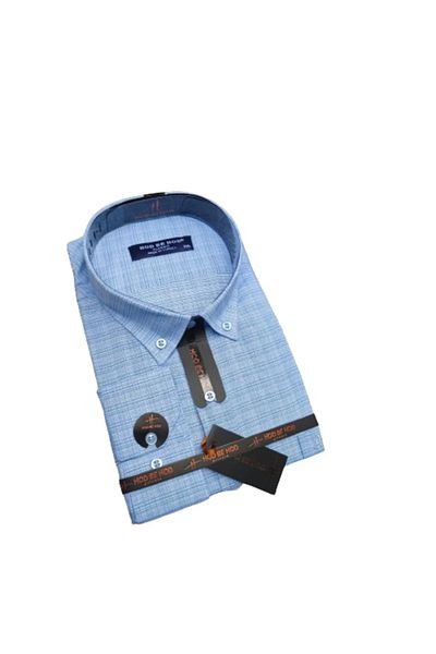 hodbehod Cămașă pentru tată cu mânecă lungă, cu buzunare, mărime mare - 2XL, 3XL, 4XL (articol de calitate superioară)
