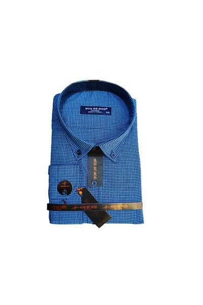 hodbehod Cămașă pentru tată cu mânecă lungă, cu buzunare, mărime mare - 2XL, 3XL, 4XL (articol de calitate superioară)