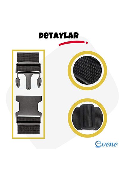 Viselia Ζώνη ασφαλείας βαλίτσας με ρυθμιζόμενο μέγεθος πόρπης ζώνη ασφαλείας βαλίτσας 2 τεμάχια κόκκινο