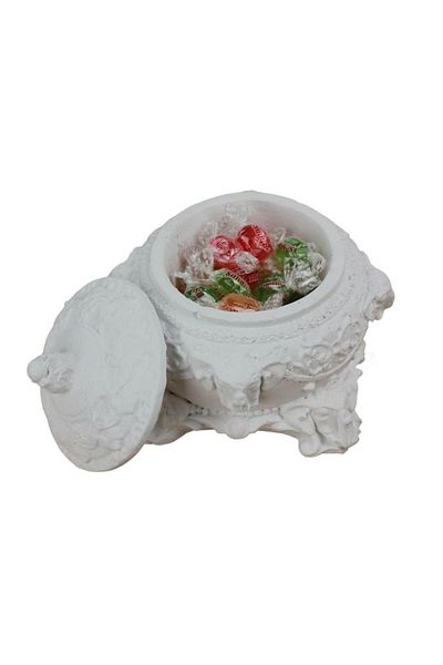 Evene White Color Sausage Presentation Dragee Plate Model 1