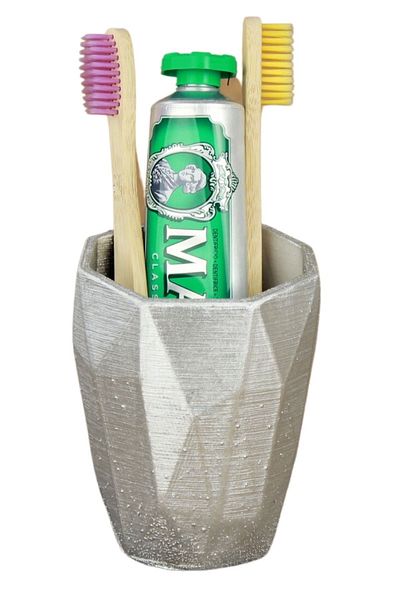 Evene Silver Color Toothbrush Stand, Model 2
