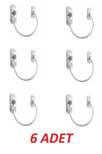 Evene Safety Lock Child Burglar Lock Rope Window Lock 6 Pieces